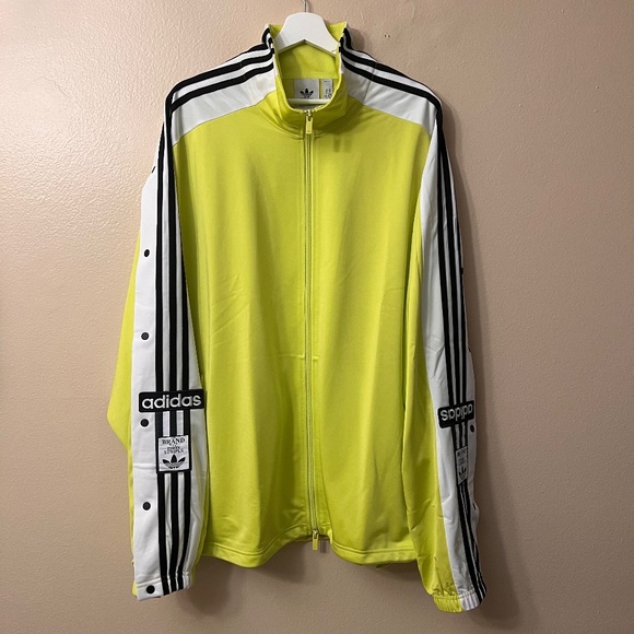 ADIDAS ORIGINALS Men's Megabreak Jacket Size XL in Green with Three Stripes. - Picture 4 of 16